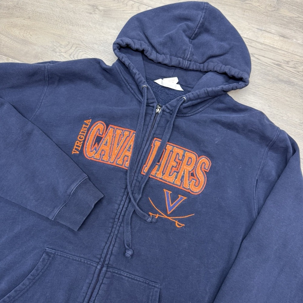 Virginia Cavaliers Y2K Style Levelwear Full Zip Jacket Sz‎ M RIP